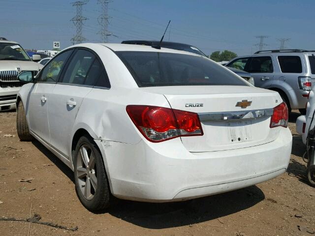 1G1PE5SB9E7119443 - 2014 CHEVROLET CRUZE LT WHITE photo 3