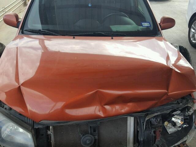 KNAFE161885013432 - 2008 KIA SPECTRA5 5 ORANGE photo 7