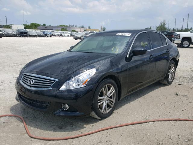 JN1DV6AP0BM600145 - 2011 INFINITI G25 BASE BLACK photo 2