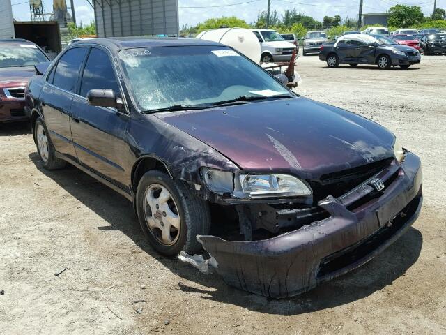 1HGCG5650WA065010 - 1998 HONDA ACCORD EX PURPLE photo 1