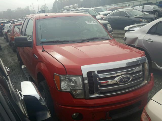 1FTEX1CW4AFB42762 - 2010 FORD F150 SUPER RED photo 1