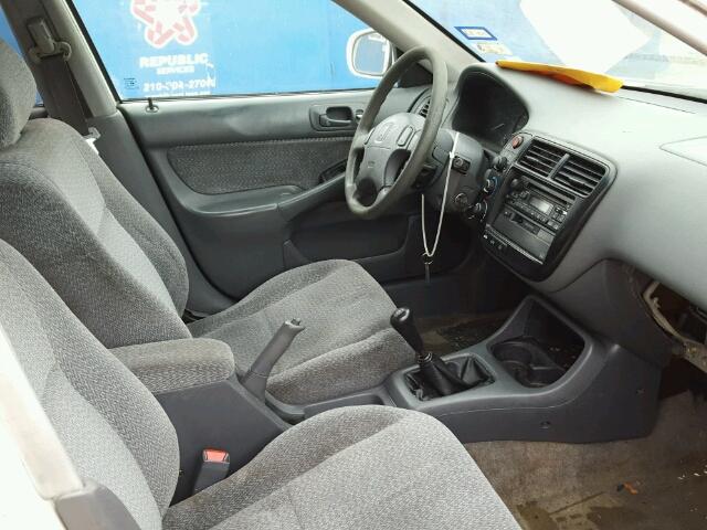 1HGEJ8547XL026215 - 1999 HONDA CIVIC EX 白色 照片 5