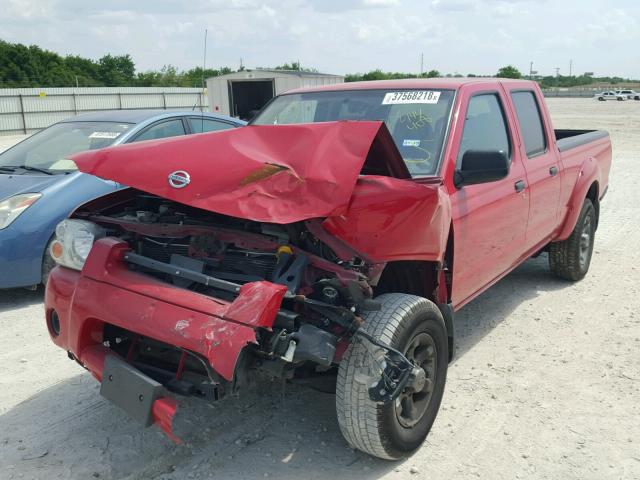 1N6ED29X44C444408 - 2004 NISSAN FRONTIER C RED photo 2