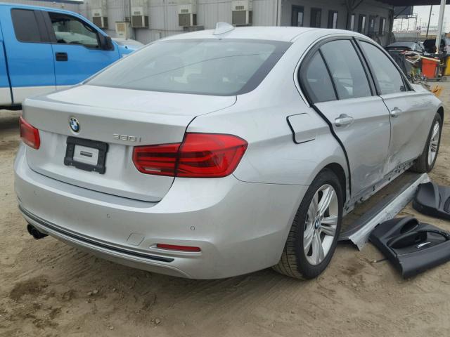 WBA8B9G58HNU50106 - 2017 BMW 330 I SILVER photo 4