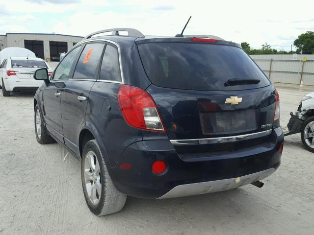 3GNAL3EK3ES579712 - 2014 CHEVROLET CAPTIVA LT BLACK photo 3