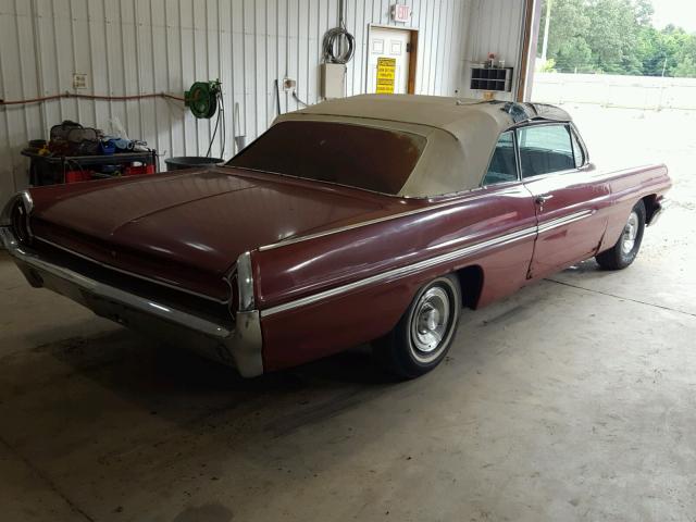 362W8388 - 1962 PONTIAC CATALINA BURGUNDY photo 4