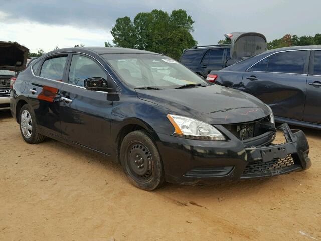 3N1AB7AP2DL682586 - 2013 NISSAN SENTRA S BLACK photo 1