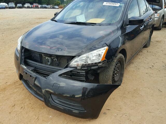 3N1AB7AP2DL682586 - 2013 NISSAN SENTRA S BLACK photo 9