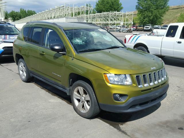 1C4NJCBAXCD622709 - 2012 JEEP COMPASS SP GREEN photo 1