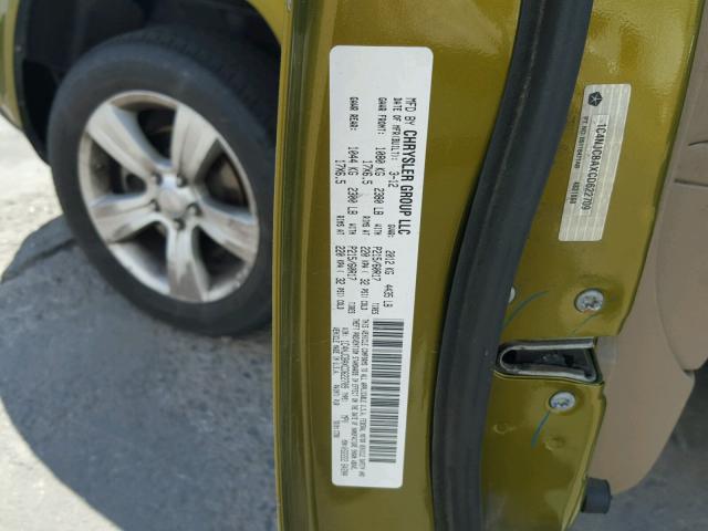 1C4NJCBAXCD622709 - 2012 JEEP COMPASS SP GREEN photo 10