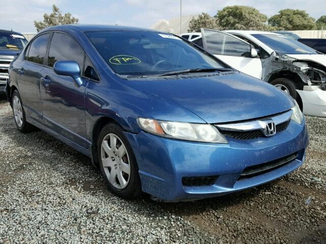 2HGFA1F56AH581034 - 2010 HONDA CIVIC LX BLUE photo 1