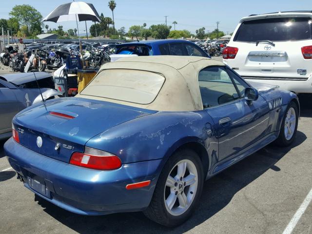 4USCH9349YLF84253 - 2000 BMW Z3 2.3 BLUE photo 4