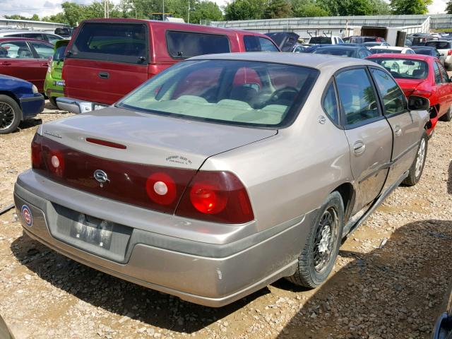 2G1WF52E339409076 - 2003 CHEVROLET IMPALA SILVER photo 4