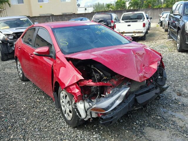 2T1BURHE5FC329096 - 2015 TOYOTA COROLLA L RED photo 1