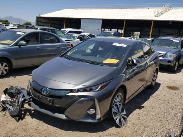 JTDKARFP9H3003326 - 2017 TOYOTA PRIUS PRIM ნაცრისფერი ფოტო 2
