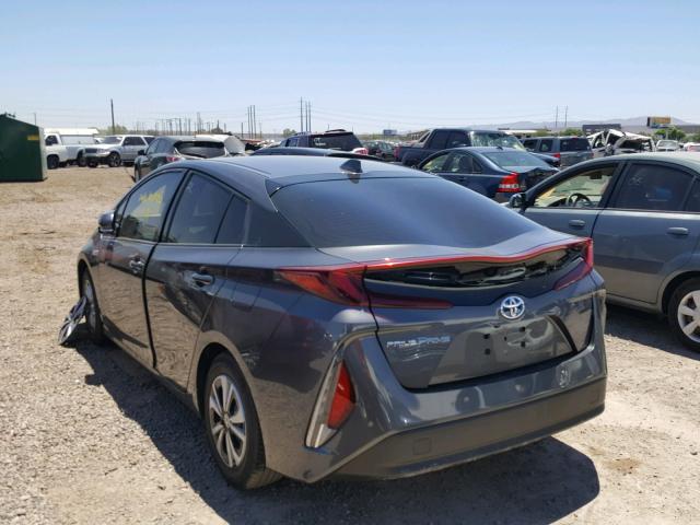 JTDKARFP9H3003326 - 2017 TOYOTA PRIUS PRIM ნაცრისფერი ფოტო 3