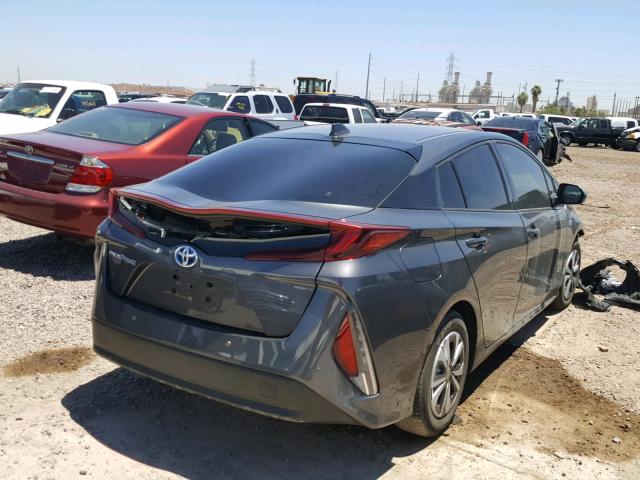JTDKARFP9H3003326 - 2017 TOYOTA PRIUS PRIM ნაცრისფერი ფოტო 4
