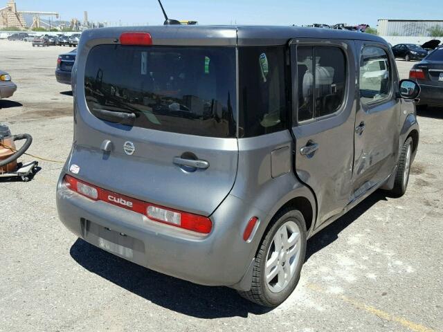 JN8AZ2KR8AT159273 - 2010 NISSAN CUBE BASE GRAY photo 4