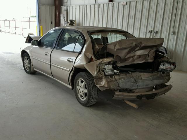 1G3NG52M6X6341151 - 1999 OLDSMOBILE CUTLASS GL GOLD photo 3