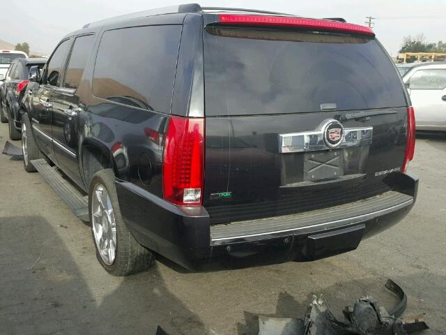 1GYUKJEF3AR206113 - 2010 CADILLAC ESCALADE BLACK photo 3