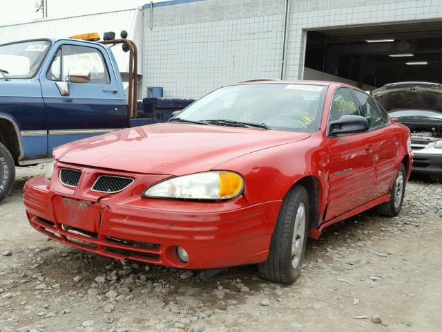 1G2NF52T71C174791 - 2001 PONTIAC GRAND AM S Qırmızı foto 2