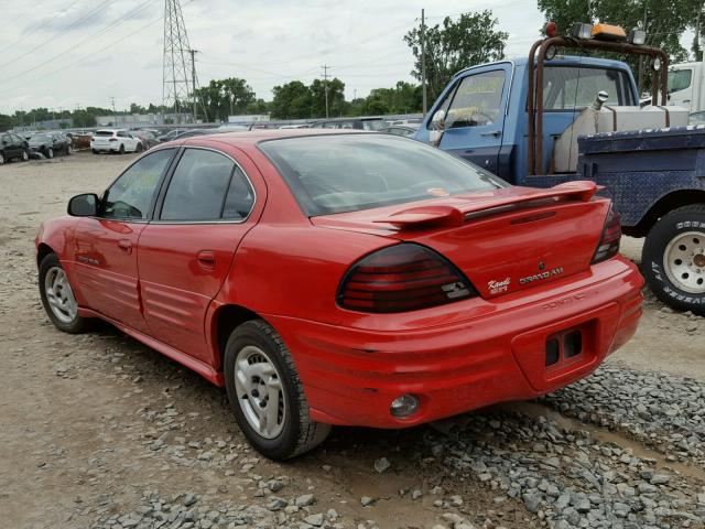 1G2NF52T71C174791 - 2001 PONTIAC GRAND AM S Qırmızı foto 3