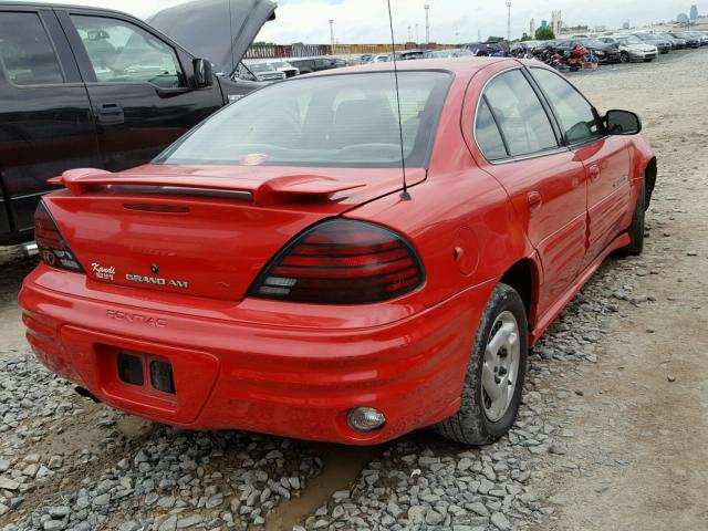 1G2NF52T71C174791 - 2001 PONTIAC GRAND AM S Qırmızı foto 4