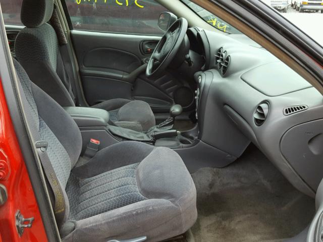 1G2NF52T71C174791 - 2001 PONTIAC GRAND AM S Qırmızı foto 5