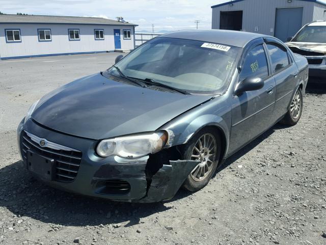 1C3EL46X64N274048 - 2004 CHRYSLER SEBRING LX GREEN photo 2