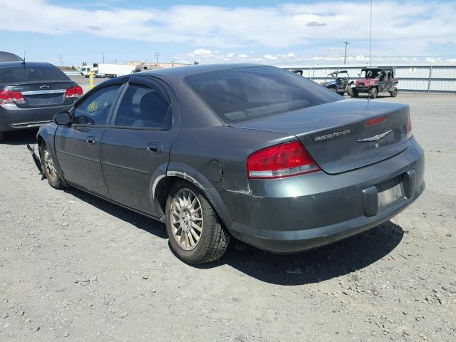 1C3EL46X64N274048 - 2004 CHRYSLER SEBRING LX GREEN photo 3