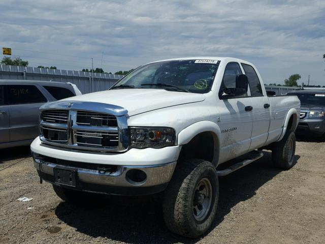 3D3KU28C34G215341 - 2004 DODGE RAM 2500 S WHITE photo 2