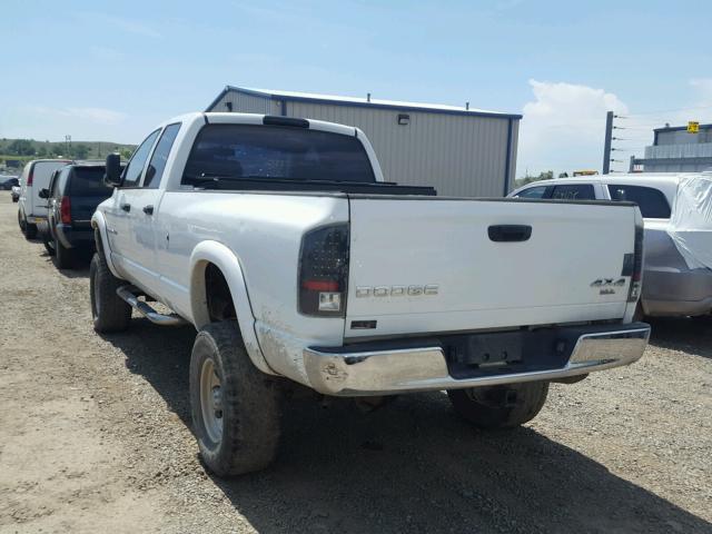 3D3KU28C34G215341 - 2004 DODGE RAM 2500 S WHITE photo 3