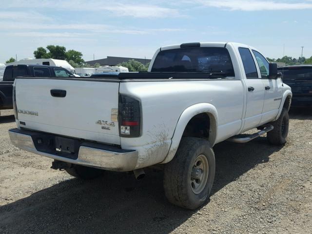 3D3KU28C34G215341 - 2004 DODGE RAM 2500 S WHITE photo 4