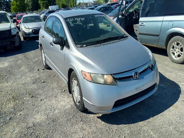 2HGFA16418H104593 - 2008 HONDA CIVIC DX-G SILVER photo 1