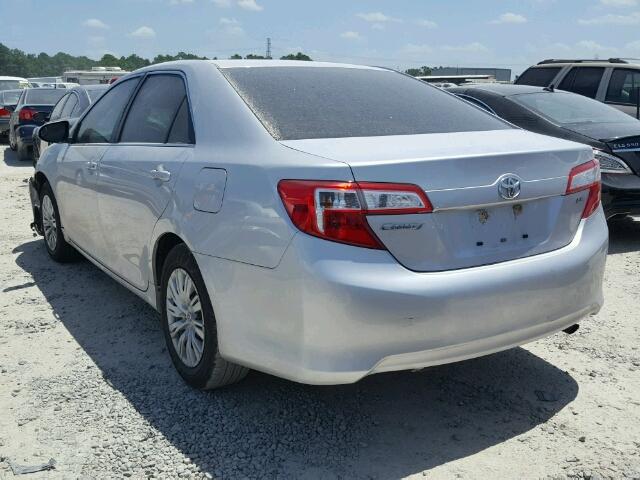 4T4BF1FK1DR284891 - 2013 TOYOTA CAMRY L SILVER photo 3