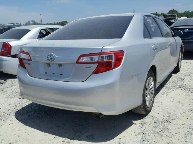 4T4BF1FK1DR284891 - 2013 TOYOTA CAMRY L SILVER photo 4