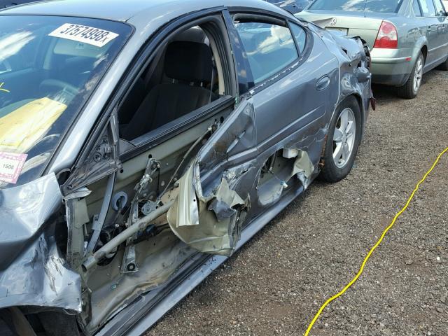 2G2WP552071117061 - 2007 PONTIAC GRAND PRIX Сірий фото 9