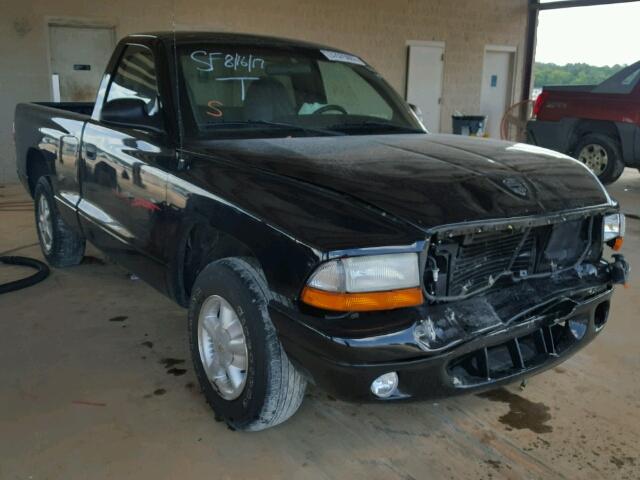 1B7FL26X6WS503689 - 1998 DODGE DAKOTA BLACK photo 1