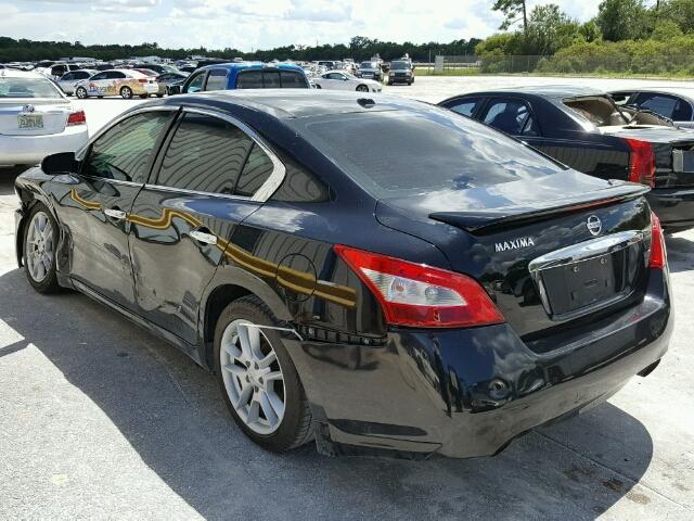 1N4AA5AP3AC841424 - 2010 NISSAN MAXIMA S أسود صورة 3