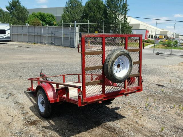 16VLX081541A18586 - 2004 UTILITY TRAILER RED photo 3
