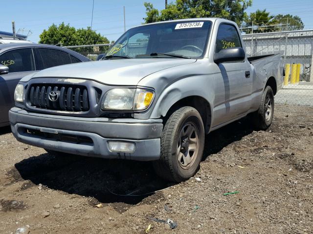 5TENL42N01Z834011 - 2001 TOYOTA TACOMA SILVER photo 2