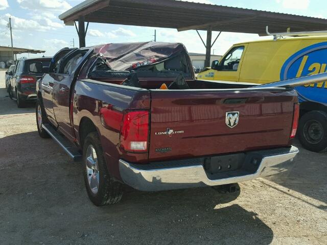 1C6RR6LG5GS376501 - 2016 RAM 1500 SLT BURGUNDY photo 3