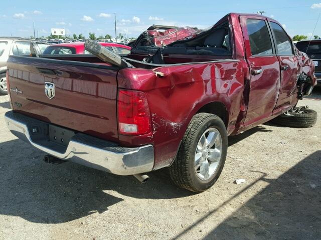 1C6RR6LG5GS376501 - 2016 RAM 1500 SLT BURGUNDY photo 4