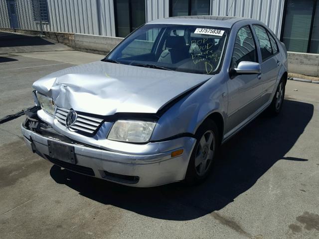 3VWSK69M42M121431 - 2002 VOLKSWAGEN JETTA GLS SILVER photo 2