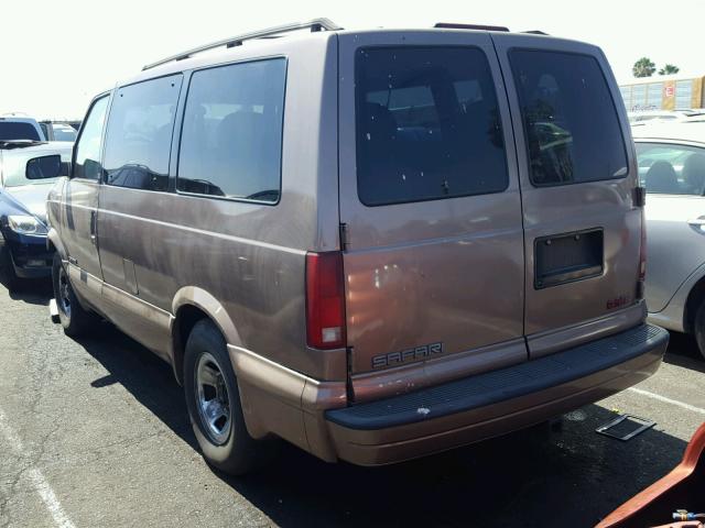 1GKDM19W71B513047 - 2001 GMC SAFARI XT BROWN photo 3