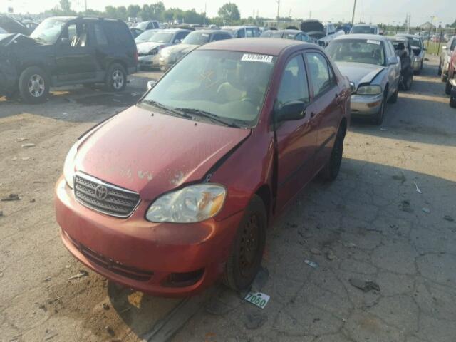 1NXBR32E55Z377153 - 2005 TOYOTA COROLLA MAROON photo 2