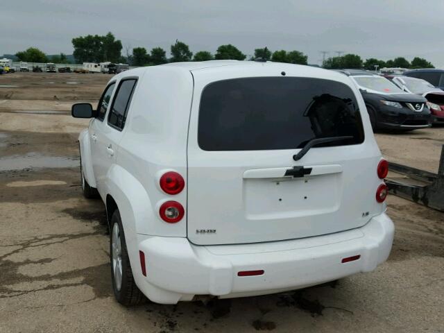 3GNCA13B19S519343 - 2009 CHEVROLET HHR LS WHITE photo 3