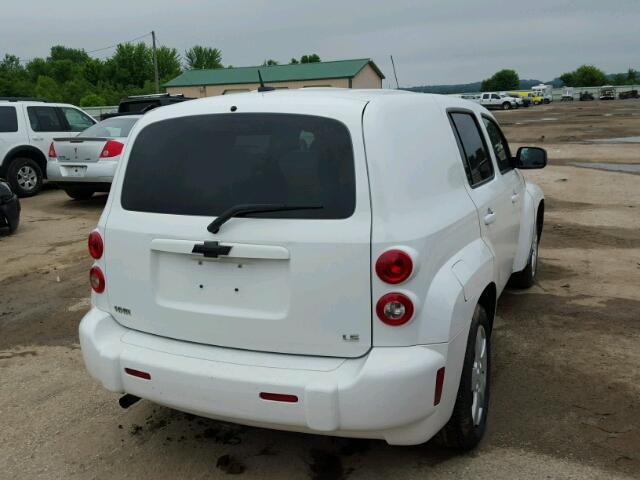 3GNCA13B19S519343 - 2009 CHEVROLET HHR LS WHITE photo 4