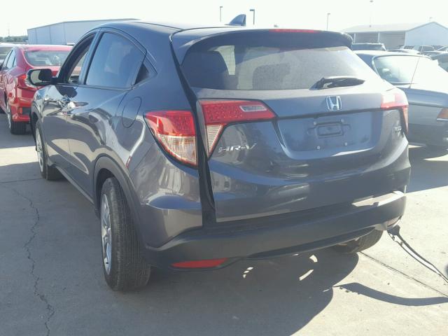 3CZRU6H59HG706593 - 2017 HONDA HR-V EX GRAY photo 3