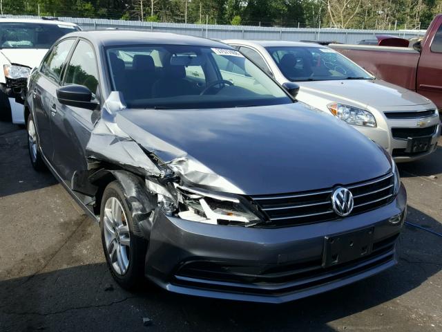 3VW2K7AJXFM225516 - 2015 VOLKSWAGEN JETTA BASE GRAY photo 1
